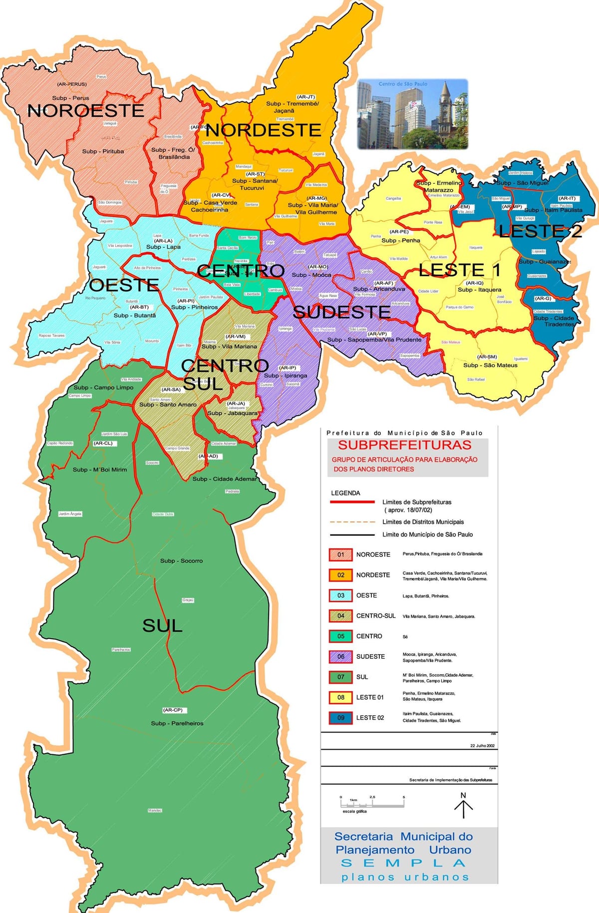 સાઓ પાઉલો બ્રાઝીલ વિસ્તારના નકશા